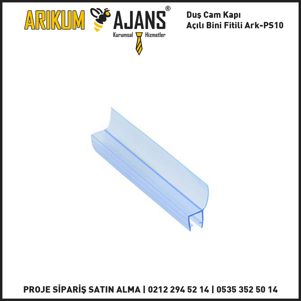 Duş Cam Kapı Açılı Bini Fitili Ark-PS10
