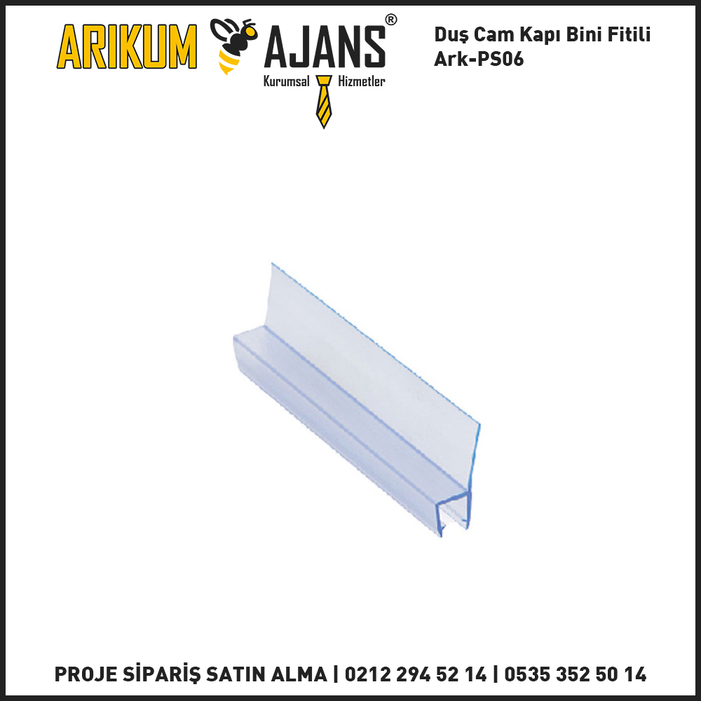 Duş Cam Kapı Bini Fitili Ark-PS06