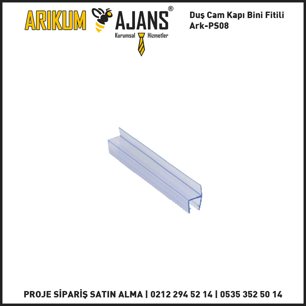 Duş Cam Kapı Bini Fitili Ark-PS08