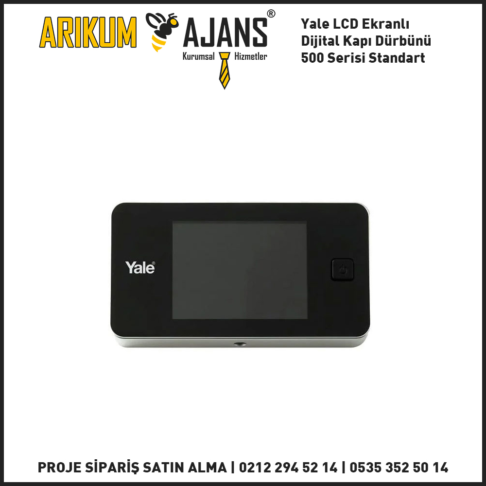 Yale LCD Ekranlı Dijital Kapı Dürbünü 500 Serisi Standart