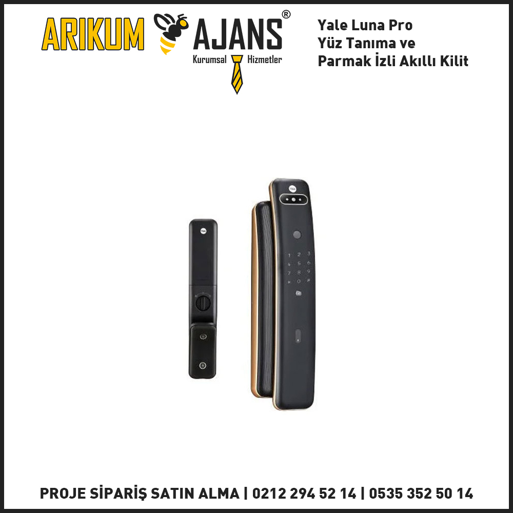 Yale Luna Pro Yüz Tanıma ve Parmak İzli Akıllı Kilit