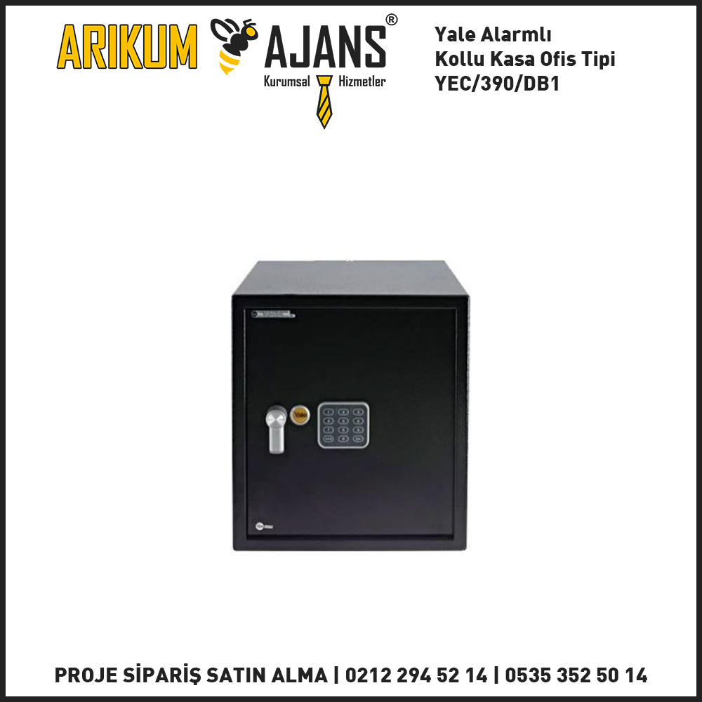 Yale Alarmlı Kollu Kasa Ofis Tipi YEC/390/DB1