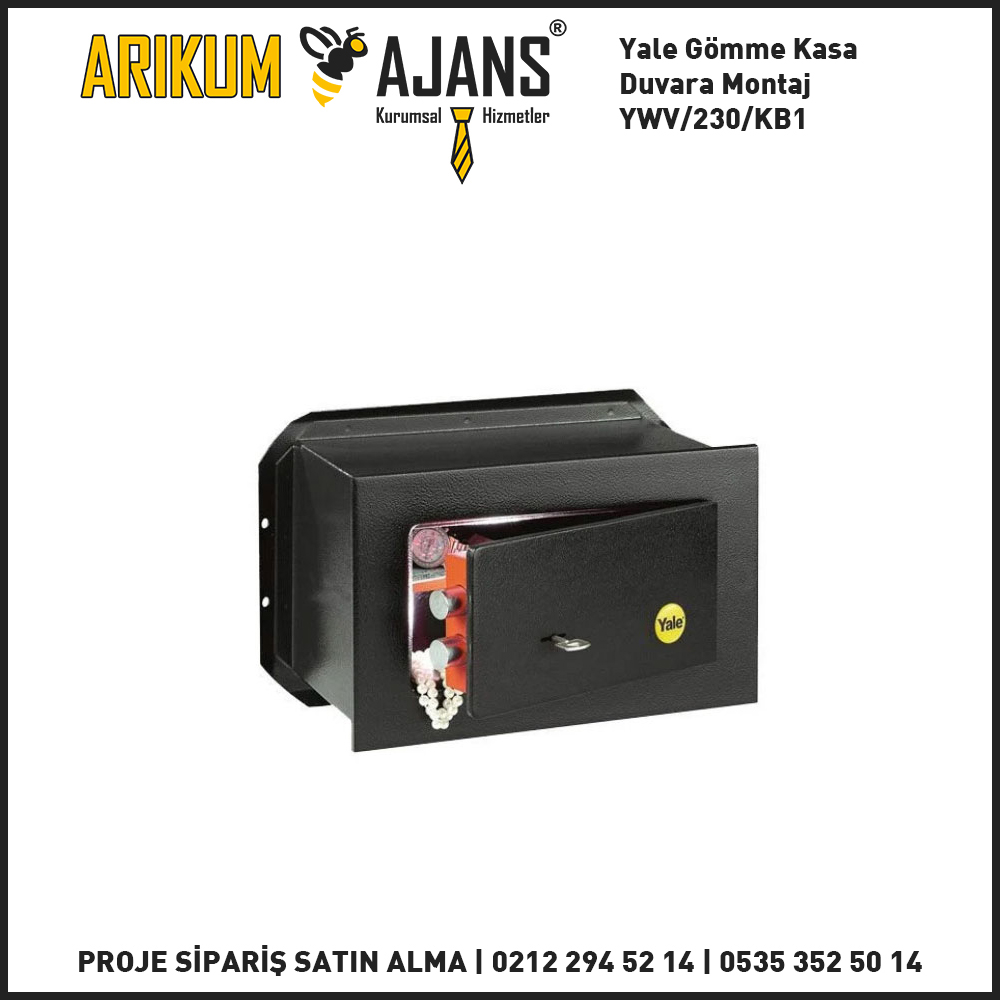 Yale Gömme Kasa Duvara Montaj YWV/230/KB1