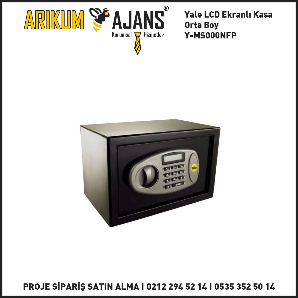 Yale LCD Ekranlı Kasa Orta Boy Y-MS000NFP