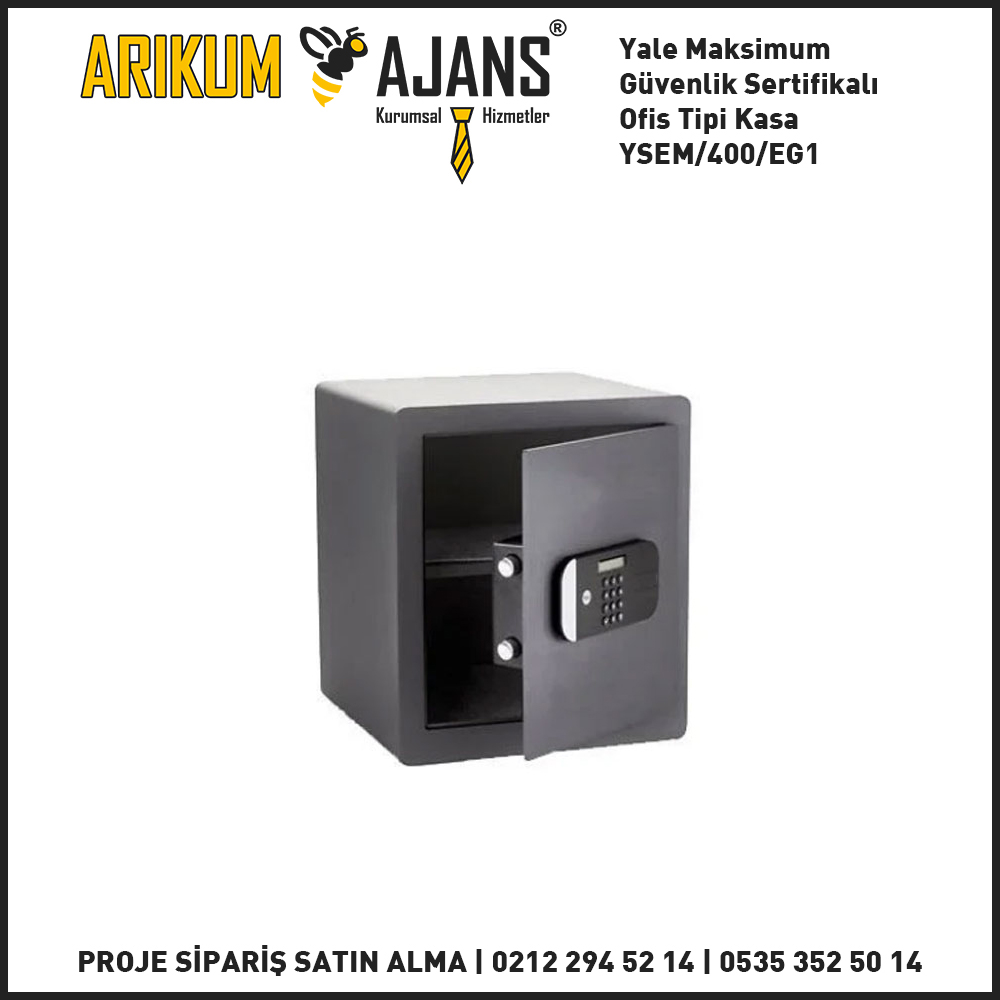 Yale Maksimum Güvenlik Sertifikalı Ofis Tipi Kasa YSEM/400/EG1