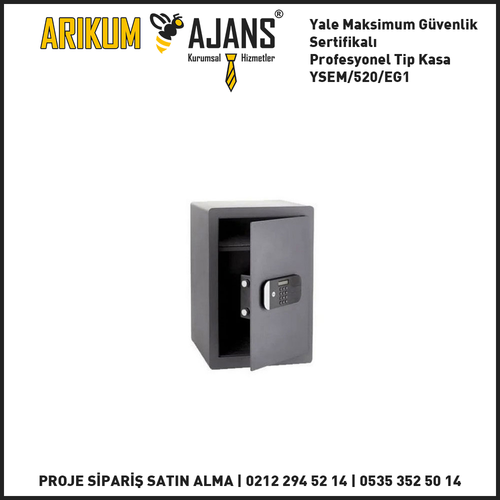 Yale Maksimum Güvenlik Sertifikalı Profesyonel Tip Kasa YSEM/520/EG1