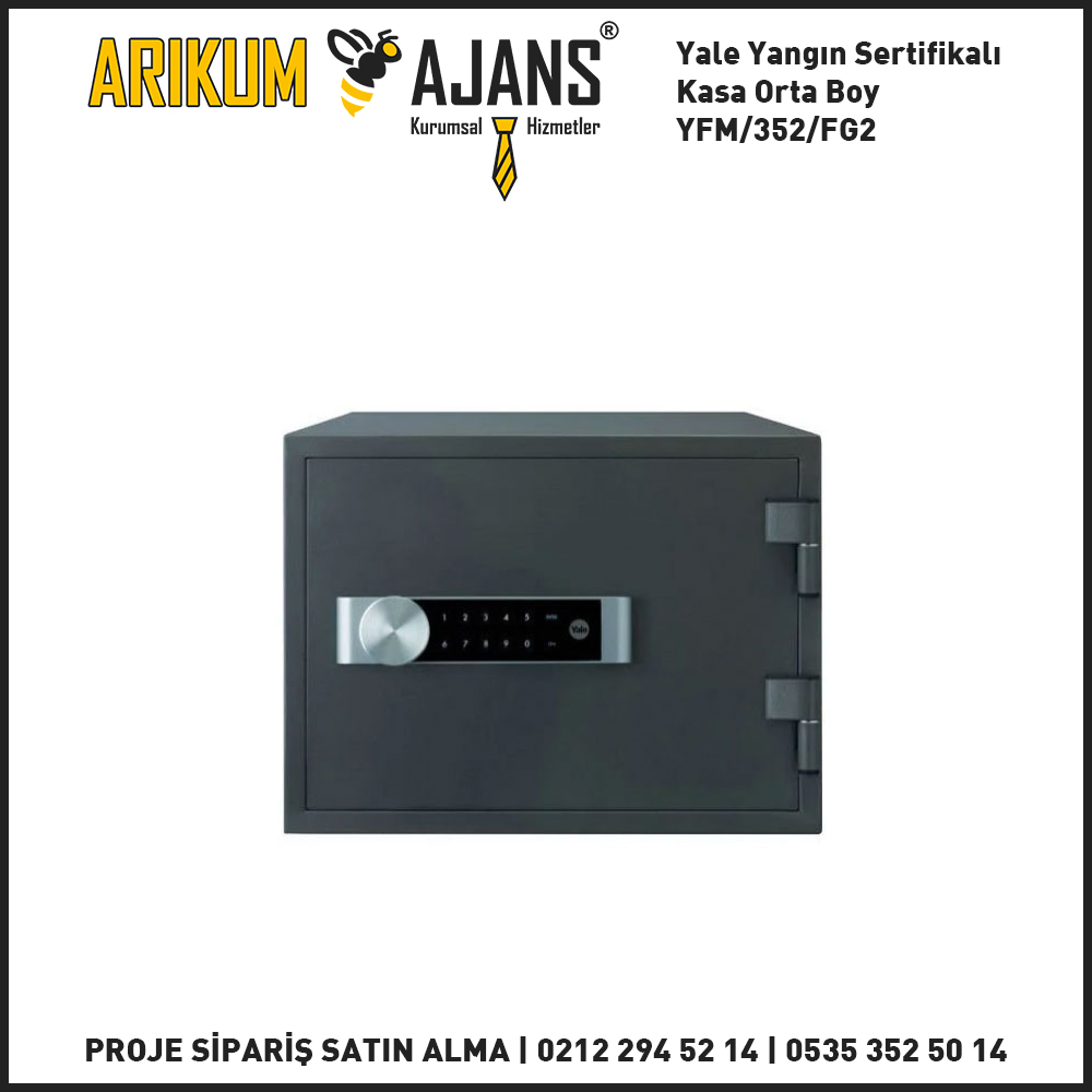 Yale Yangın Sertifikalı Kasa Orta Boy YFM/352/FG2