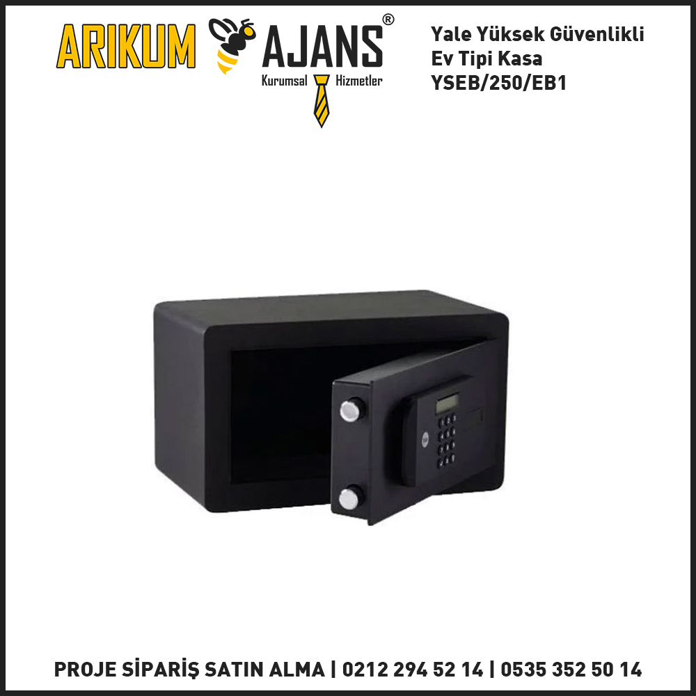 Yale Yüksek Güvenlikli Ev Tipi Kasa YSEB/250/EB1
